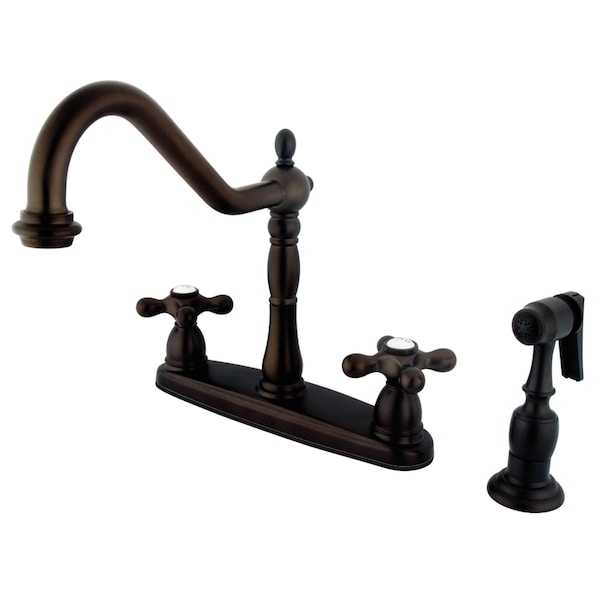 Heritage Centerset Kitchen Faucet, Oil Rubbed Bronze
